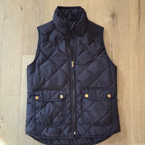 J. Crew puffy vest XS navy - Picture 1 of 3